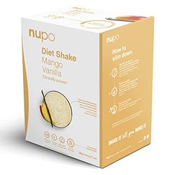 NUPO Diet Shake Mango-Vaniglia - Frullati dietetici premium per la gestione del peso I Frullato sostitutivo del pasto, clinicamente testato per il controllo del peso I 12 porzioni I Senza OGM