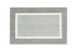 andiamo Maui - Tapis de Bain antidérapant - Doux et Moelleux - Tapis de Douche pour Salle de Bain - Antidérapant - Lavable - 40 x 60 cm - Gris