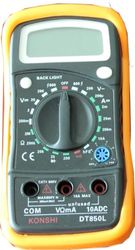 Electraline 59004 digitale multimeter, metaal, spanningsmelder, Zwart