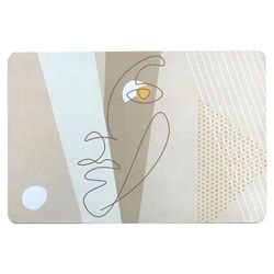 MYBO TV - TAPIGENIO badmat - super absorberend, antislip, sneldrogend - badkamertapijt met diatomiet - 50 x 80 cm - beige gezicht model