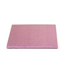 Decora COD. 0931812 Carton pour GÂTEAU CARRÉ Rose 30X30X1,2H