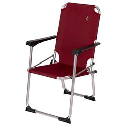 Bo-Camp World Rio Kids-Children da Sedia Pieghevole in Alluminio, Rosso, 43 x 45 x 75 cm, Portata Massima 80 kg