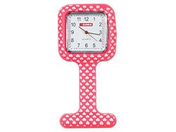 Gima - Montre d'Allaitement en Silicone, Cadran Carré, Motif Coeurs