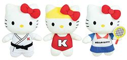 Hello Kitty knuffeldier Sport, 14 cm, 3 stuks