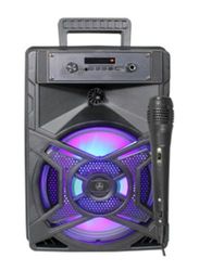 Altavoz Bluetooth inalámbrico karaoke 1x10W, sonido potente, ideal para fiestas y eventos, fácil conexión y portabilidad.