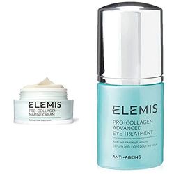 Elemis Pro-Collagen Marine Cream, Anti-Wrinkle, Ultra Lightweight, 3-in-1 Hydrating Face Moisturiser & Pro-Collagen Advanced Eye Treatment, Hydrating Under Eye Cream Formulated