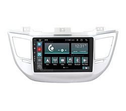 Specifik bilradio för Hyundai Tucson med GPS, kamera och Kenwood-förstärkare som standard Android GPS Bluetooth WiFi USB DAB+ Touchscreen 9" 8core Carplay AndroidAuto