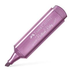 faber castell textliner 46 caja de marcadores fluorescerende rubi metalisch