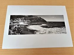 Stampa fotografica fotografia d'autore paesaggio Italia Liguria Levanto mare spiaggia bianco e nero infrarosso (29,7 X 42 cm (A3))