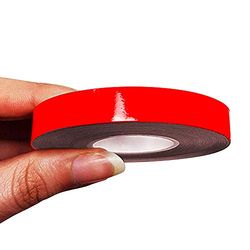 4R Quattroerre.it 10503 Trim Stripes Adhesive Strips for Cars, Neon Red, 10 mm x 10 mt
