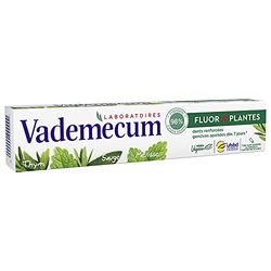 Vademecum - Dentifrice - Fluor et Plantes - Thym Sauge Mélisse - Dents renforcées - Gencives apaisées dès 7 jours - 98% d'ingrédients d'origine naturelle - Formule Végane - Tube de 75 ml