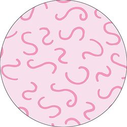 Bonateks, Round Digital Printed Mouse Pad, Non-Slip Base, for Office and Home, Diameter:22cm