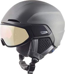 ALPINA Unisexe - Adultes, Alto QV Visierhelm, Gunmetal Matt, 59-63 cm