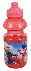 MIRACULOUS Fun House 006083 Ladybug Bottle 350 ml Red