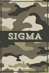Sigma: A 6" x 9" lined notebook for someone who doesn't follow the crowd!