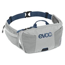 EVOC HIP POUCH 1 höftväska, midjeväska, höftpung för cykelturer (1 l kapacitet, AIR PAD SYSTEM för optimal bärkomfort, 2 höftbältesfickor, 2 extrafickor), stengrå