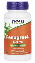Now Foods - Fenugreek 500mg | Fenogreco (Bockshornklee) | Apoyo para la Digestión y el Metabolismo - 100 Cápsulas Veganas