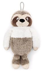 62448 Warmwaterkruik luiaard Izzy Icetumbler, 300 ml, 34 cm, beige, behaaglijk warmtedier vanaf 10 maanden, pluchen dier, voor kinderen en volwassenen