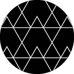 Bonateks, Ronde digitaal bedrukte muismat, antislip onderkant, voor kantoor en thuis, diameter: 22 cm