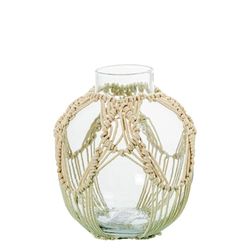 Alexandra House Living Glazen vaas, 15 x 17 cm