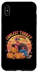 Coolest Turkey In Town Funny Thanksgiving Case for iPhone XS Max