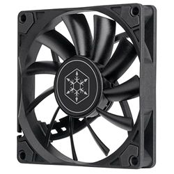 SilverStone Technology 90234 SilverStone SST-AS90B - Air Slimmer Ventilateur plat de 92mm à performances améliorées avec PWM