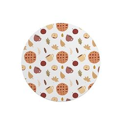 Questo Casa, Round Digital Printed Mouse Pad, Non-Slip Base, for Office and Home, Diameter:22cm