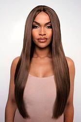 The Yasmine Perruque lace front lisse châtain