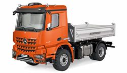 Amewi 22614 Mercedes-Benz Arocs - Camión volquete hidráulico Pro versión 4x4 1:14 RTR Naranja