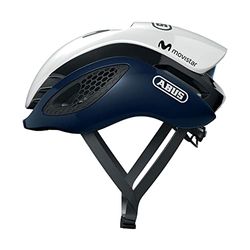 ABUS GameChanger Casco ciclismo - Casco da bici aerodinamico con ventilazione idonea per uomo e donna - Blu / Bianco, Taglia S