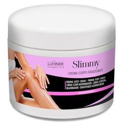 LUMINER Crema anticelulítica, tratamiento intensivo de 200 ml para piernas, glúteos y abdomen, fabricada en Italia, crema corporal reafirmante con cafeína y vitamina E para una piel más firme y firme