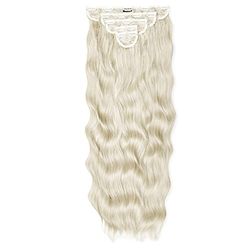 Lullabellz Extra AF - Extension per capelli mossi naturali, confezione da 5 pezzi, lunghezza 86 cm, biondo ossigenato