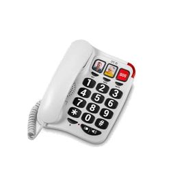 VoltShine Ergonomicznie zaprojektowany telefon, duże klawisze, ekran LCD i wzmacniacz dźwięku; idealny dla osób starszych i niedosłyszących.