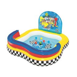 Bestway 91015 Piscina per Bambini "Mickey e gli Amici del Rally" con 6 Palline Colorate