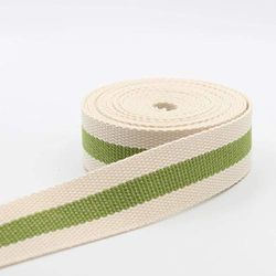 Leduc 5 meter riem ruwe look ecru met middenband kleur riemtas schoudertas harnas rugzak leer hoge kwaliteit 30 mm katoen vezel gemengd 118