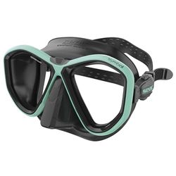 Seac Symbol, duikmasker met twee lenzen en 3D-gesp, gemaakt in Italië.