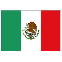 Supportershop-Drapeau Mexique polyester avec 2 œillets metalliques - 150 x 90 cm