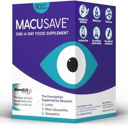 Macu-SAVE Food Supplement 90 Day Pack, Eye Health Food Capsules containing Lutein, Zeaxanthin and Meso-Zeaxanthin