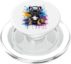 Entrenador de perros veterinario Bulldog francés Vet Tech PopSockets PopGrip para MagSafe