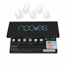 Nooves Lot de 20 Feuilles de Gel pour Ongles White Pearl