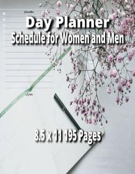 Planner Undated, Daily Planner for Women and Men, 8.5 x 11 195 Pages