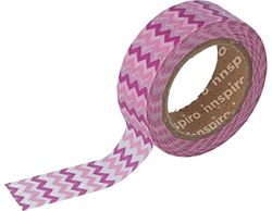 Maskingband Washi zigzag roze 15 mm x 10 m Serie Tutti Frutti