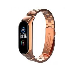 COOL SMARTPHONES & TABLETS ACCESSORIES Cinturino per Xiaomi Mi Band 5 / Mi Band 6 / Amazfit Band 5 Steel Rose Gold, standard