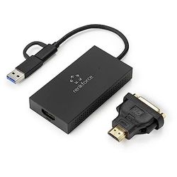 Renkforce Carte Graphique Externe RAM DDR3 USB-A, USB-C® (USB 3.2 Gen 1), HDMI™, DVI