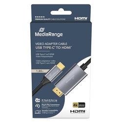 MediaRange USB Type-C® 3.2 gen. 1x1 naar HDMI™ video-adapterkabel 1,8m