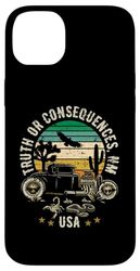 Truth or Consequences NM USA Hotrod Design in stile retrò Custodia per iPhone 14 Plus