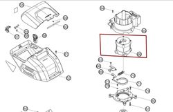 Makita 629374-6 motor voor model DLM460 grasmaaier, 36 V