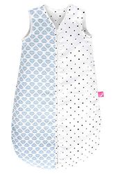 Motherhood Gigoteuse d'été en Mousseline de Coton, Couverture Douillette pour bébé certifiée Öko-Tex Standard Classe 1 – Taille : 6-18 Mois, navires Bleus