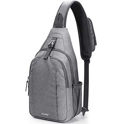 G4Free Sac à bandoulière unisexe (1 pièce), gris, L, Sacs à bandoulière