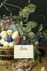 Notes: Lined Notebook Journal with Classical Vintage Art Aesthetic Design, 6x9, Ruled, 120 Premium Pages, 520